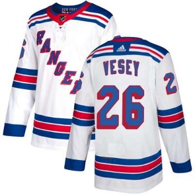 Adidas New York Rangers #26 Jimmy Vesey White Road Authentic Stitched NHL Jersey